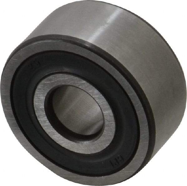 SKF - 10mm Bore Diam, 30mm OD, Double Seal Angular Contact Radial Ball Bearing - 14mm Wide, 2 Rows, Round Bore, 4,300 Lb Static Capacity, 7,610 Lb Dynamic Capacity - Apex Tool & Supply