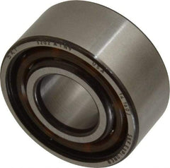 SKF - 15mm Bore Diam, 35mm OD, Open Angular Contact Radial Ball Bearing - 15.9mm Wide, 2 Rows, Round Bore, 6,700 Lb Static Capacity, 11,200 Lb Dynamic Capacity - Apex Tool & Supply