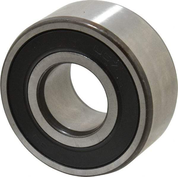 SKF - 20mm Bore Diam, 47mm OD, Double Seal Angular Contact Radial Ball Bearing - 20.6mm Wide, 2 Rows, Round Bore, 12,000 Lb Static Capacity, 19,000 Lb Dynamic Capacity - Apex Tool & Supply