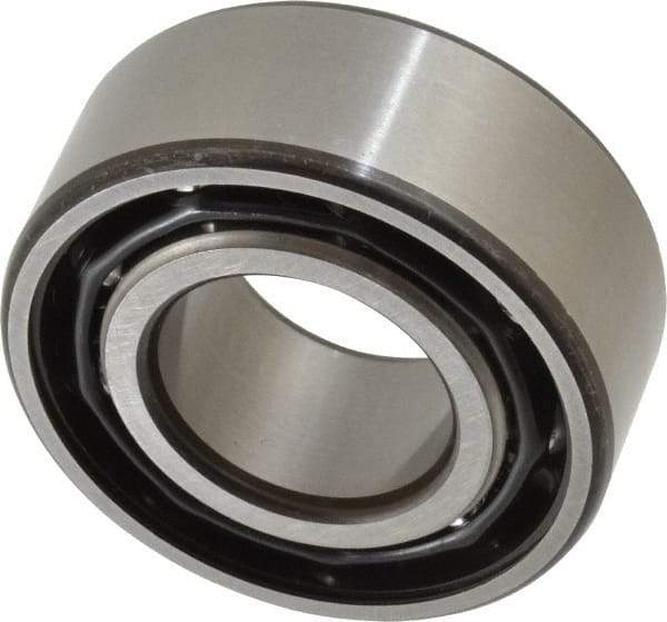 SKF - 25mm Bore Diam, 52mm OD, Open Angular Contact Radial Ball Bearing - 20.6mm Wide, 2 Rows, Round Bore, 14,300 Lb Static Capacity, 20,800 Lb Dynamic Capacity - Apex Tool & Supply