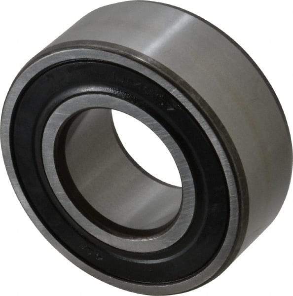 SKF - 30mm Bore Diam, 62mm OD, Double Seal Angular Contact Radial Ball Bearing - 23.8mm Wide, 2 Rows, Round Bore, 20,800 Lb Static Capacity, 28,600 Lb Dynamic Capacity - Apex Tool & Supply