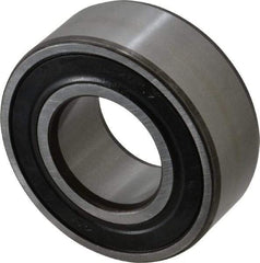 SKF - 30mm Bore Diam, 62mm OD, Double Seal Angular Contact Radial Ball Bearing - 23.8mm Wide, 2 Rows, Round Bore, 20,800 Lb Static Capacity, 28,600 Lb Dynamic Capacity - Apex Tool & Supply