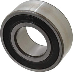 SKF - 35mm Bore Diam, 72mm OD, Double Seal Angular Contact Radial Ball Bearing - 27mm Wide, 2 Rows, Round Bore, 27,500 Lb Static Capacity, 37,700 Lb Dynamic Capacity - Apex Tool & Supply