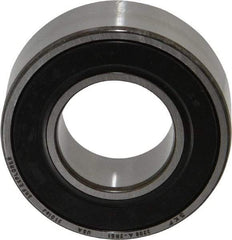 SKF - 40mm Bore Diam, 80mm OD, Double Seal Angular Contact Radial Ball Bearing - 30.2mm Wide, 2 Rows, Round Bore, 34,000 Lb Static Capacity, 44,900 Lb Dynamic Capacity - Apex Tool & Supply