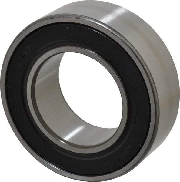 SKF - 50mm Bore Diam, 90mm OD, Double Seal Angular Contact Radial Ball Bearing - 30.2mm Wide, 2 Rows, Round Bore, 39,000 Lb Static Capacity, 48,800 Lb Dynamic Capacity - Apex Tool & Supply