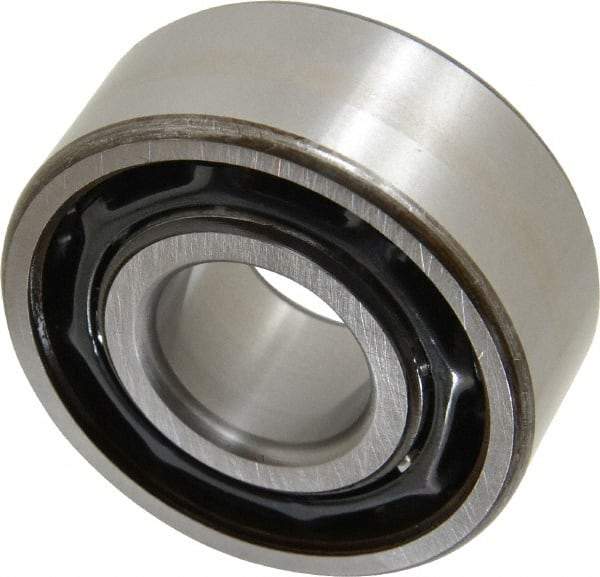 SKF - 25mm Bore Diam, 62mm OD, Open Angular Contact Radial Ball Bearing - 25.4mm Wide, 2 Rows, Round Bore, 20,400 Lb Static Capacity, 30,700 Lb Dynamic Capacity - Apex Tool & Supply