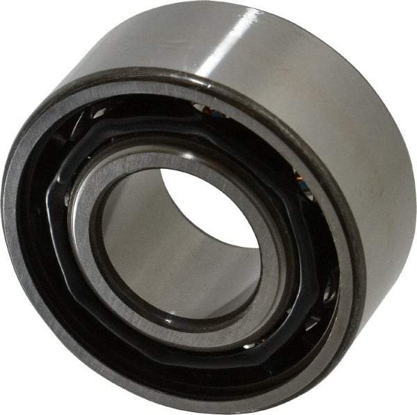 SKF - 35mm Bore Diam, 80mm OD, Open Angular Contact Radial Ball Bearing - 34.9mm Wide, 2 Rows, Round Bore, 35,500 Lb Static Capacity, 49,400 Lb Dynamic Capacity - Apex Tool & Supply