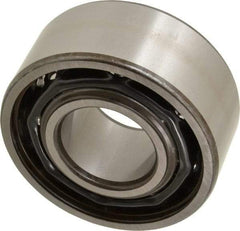 SKF - 35mm Bore Diam, 80mm OD, Open Angular Contact Radial Ball Bearing - 34.9mm Wide, 2 Rows, Round Bore, 35,500 Lb Static Capacity, 49,400 Lb Dynamic Capacity - Apex Tool & Supply