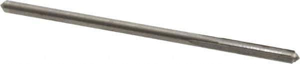 Hertel - 0.0918" Solid Carbide 4 Flute Chucking Reamer - Straight Flute, 0.0918" Straight Shank, 1/2" Flute Length, 2" OAL - Apex Tool & Supply