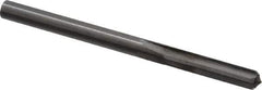 Hertel - 0.216" Solid Carbide 4 Flute Chucking Reamer - Straight Flute, 0.216" Straight Shank, 1" Flute Length, 3" OAL - Apex Tool & Supply