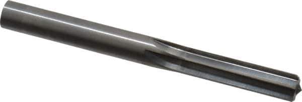 Hertel - 0.338" Solid Carbide 6 Flute Chucking Reamer - Straight Flute, 0.338" Straight Shank, 1-1/4" Flute Length, 3-1/2" OAL - Apex Tool & Supply