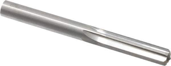Hertel - 0.341" Solid Carbide 6 Flute Chucking Reamer - Straight Flute, 0.341" Straight Shank, 1-1/4" Flute Length, 3-1/2" OAL - Apex Tool & Supply