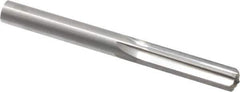 Hertel - 0.341" Solid Carbide 6 Flute Chucking Reamer - Straight Flute, 0.341" Straight Shank, 1-1/4" Flute Length, 3-1/2" OAL - Apex Tool & Supply