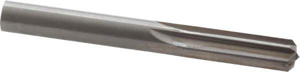 Hertel - 0.442" Solid Carbide 6 Flute Chucking Reamer - Straight Flute, 0.442" Straight Shank, 1-3/8" Flute Length, 4" OAL - Apex Tool & Supply