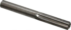 Hertel - 0.445" Solid Carbide 6 Flute Chucking Reamer - Straight Flute, 0.445" Straight Shank, 1-3/8" Flute Length, 4" OAL - Apex Tool & Supply