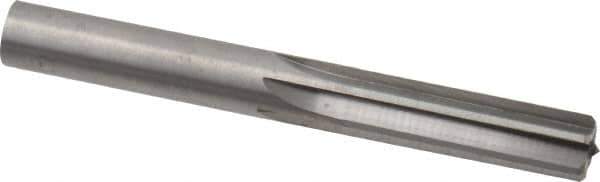 Hertel - 0.452" Solid Carbide 6 Flute Chucking Reamer - Straight Flute, 0.452" Straight Shank, 1-3/8" Flute Length, 4" OAL - Apex Tool & Supply
