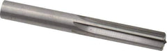 Hertel - 0.452" Solid Carbide 6 Flute Chucking Reamer - Straight Flute, 0.452" Straight Shank, 1-3/8" Flute Length, 4" OAL - Apex Tool & Supply