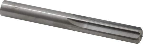 Hertel - 0.46" Solid Carbide 6 Flute Chucking Reamer - Straight Flute, 0.46" Straight Shank, 1-3/8" Flute Length, 4" OAL - Apex Tool & Supply