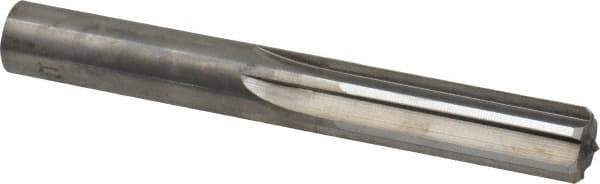 Hertel - 1/2" Solid Carbide 6 Flute Chucking Reamer - Straight Flute, 1/2" Straight Shank, 1-1/2" Flute Length, 4" OAL - Apex Tool & Supply