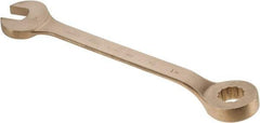 Ampco - 1-3/4" 12 Point Offset Combination Wrench - 15° Offset Angle, 22-3/4" OAL, Aluminum Bronze, Plain Finish - Apex Tool & Supply
