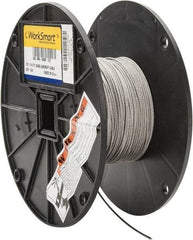 Value Collection - 1/16" Diam, Aircraft Cable - 480 Lb Breaking Strength, 7 x 7 Strand Core - Apex Tool & Supply