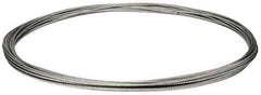 Value Collection - 3/16" Diam, Galvanized Steel Wire Rope - 4,200 Lb Breaking Strength, 7 x 19 Strand Core - Apex Tool & Supply