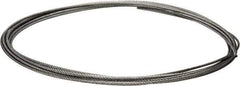 Value Collection - 1/4" Diam, Galvanized Steel Wire Rope - 7,000 Lb Breaking Strength, 7 x 19 Strand Core - Apex Tool & Supply
