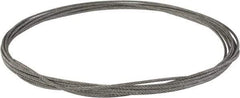 Value Collection - 1/4" Diam, Aircraft Cable - 6,100 Lb Breaking Strength, 7 x 7 Strand Core - Apex Tool & Supply