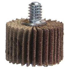 1″ × 5/8″ × 1/4″-20 Super Finish Flap Wheel 180 Grit Aluminum Oxide - Apex Tool & Supply