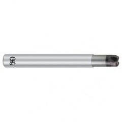 3mm Dia. - 60mm OAL - Solid Carbide - Corner Radius HP End Mill-4 FL - Apex Tool & Supply
