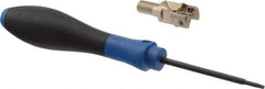 Seco - 5/8" Cut Diam, 0.157" Max Depth of Cut, 0.906" OAL, Indexable Square Shoulder End Mill - XOEX, XOMX Inserts, M8 Modular Connection, 90° Lead Angle, Through Coolant, Series Turbo 10 - Apex Tool & Supply