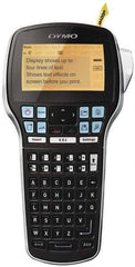 Dymo - 3.9" Wide, Black & Silver Rigid Plastic Label Printer - For Label Cartridges - Apex Tool & Supply