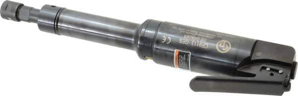 Chicago Pneumatic - 1/4" Collet, Straight Handle, Straight Air Die Grinder - 25,000 RPM, Side Exhaust, 31.79 CFM, 1 hp, 6.21 bar, 1/4" Inlet - Apex Tool & Supply