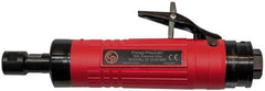 Chicago Pneumatic - 1/4" Collet, Straight Handle, Straight Air Die Grinder - 24,000 RPM, Rear Exhaust, 31.79 CFM, 0.8 hp, 6.21 bar, 3/8 BSP - Apex Tool & Supply