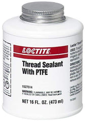 Loctite - 16 Fluid Ounce Brush Top Can, White, Paste Chemical Pipe Thread Sealant - Series 5113 - Apex Tool & Supply