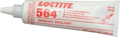 Loctite - 250 mL Tube, Off-White, Low Strength Paste Threadlocker - Series 564, 72 Hour Full Cure Time, Hand Tool, Heat Removal - Apex Tool & Supply