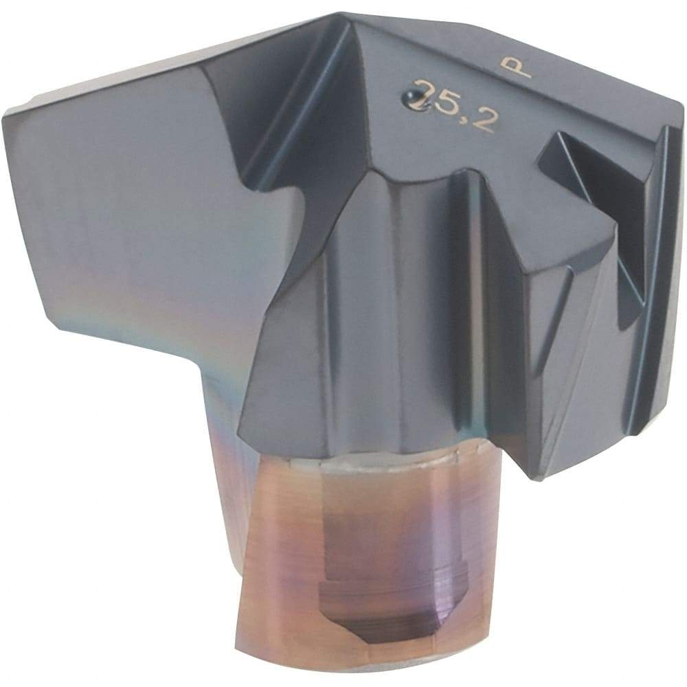 Iscar - Series ICP-2M, 0.992" Diam Grade IC908 140° Replaceable Drill Tip - Carbide, TiAlN Finish, 25 Seat Size, Through Coolant - Apex Tool & Supply