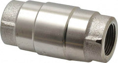 Strataflo - 3/4" Nickel Plated Brass Check Valve - Inline, FNPT x FNPT, 400 WOG - Apex Tool & Supply
