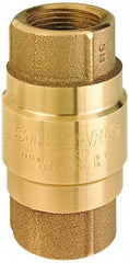 Strataflo - 2-1/2" Brass Check Valve - Inline, FNPT x FNPT, 200 WOG - Apex Tool & Supply