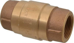 Strataflo - 1" Brass Check Valve - Inline, FNPT x FNPT, 200 WOG - Apex Tool & Supply