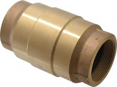 Strataflo - 2" Brass Check Valve - Inline, FNPT x FNPT, 200 WOG - Apex Tool & Supply