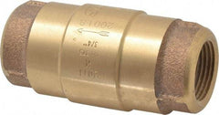 Strataflo - 3/4" Brass Check Valve - Inline, FNPT x FNPT, 200 WOG - Apex Tool & Supply