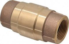 Strataflo - 1" Brass Check Valve - Inline, FNPT x FNPT, 200 WOG - Apex Tool & Supply