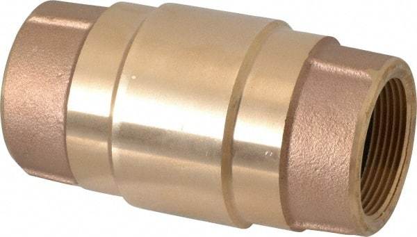 Strataflo - 1-1/2" Brass Check Valve - Inline, FNPT x FNPT, 200 WOG - Apex Tool & Supply