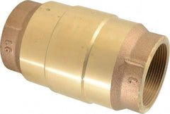 Strataflo - 2" Brass Check Valve - Inline, FNPT x FNPT, 200 WOG - Apex Tool & Supply