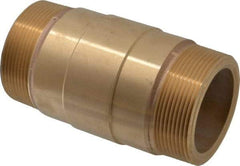 Strataflo - 3" Brass Check Valve - Inline, MNPT x MNPT, 200 WOG - Apex Tool & Supply