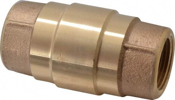 Strataflo - 1" Brass Check Valve - Inline, FNPT x FNPT, 200 WOG - Apex Tool & Supply