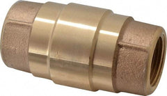 Strataflo - 1" Brass Check Valve - Inline, FNPT x FNPT, 200 WOG - Apex Tool & Supply