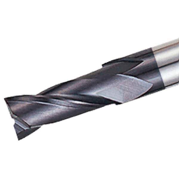 Iscar - 3mm, 8mm LOC, 6mm Shank Diam, 45mm OAL, 2 Flute, Solid Carbide Square End Mill - Single End, TiAlN Finish, Spiral Flute, 30° Helix, Right Hand Cut, Right Hand Flute - Apex Tool & Supply