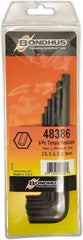 Bondhus - Tamper-Resistant Hex Key Set - 2.5 to 8mm Range, Protanium High Torque Steel - Apex Tool & Supply